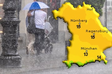 Wetter-Wahnsinn in Bayern geht weiter: Starkregen, Hagel - und Schnee ab 2500 Metern