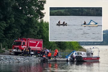 Badeunglück auf sächsischer Talsperre: Zwei Männer von Strömung abgetrieben, Suche wird heute fortgesetzt