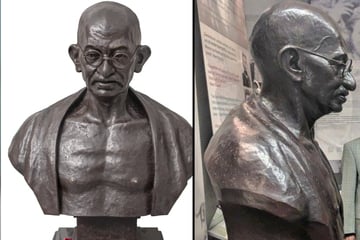 Polizei sucht Bronze-Dieb: Wer hat Gandhi die Brille geklaut?