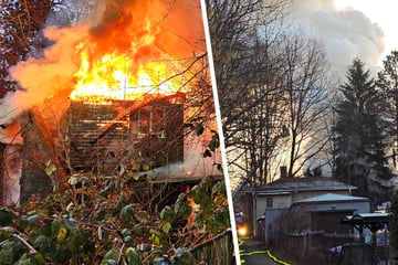 Chemnitz: Chemnitz: Haus in Flammen, Leiche in Brandruine gefunden