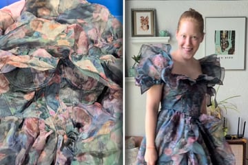 Frau kauft 10-Dollar-Kleid in Trödel-Laden: Als sie Detail sieht, kann sie ihr Glück nicht fassen
