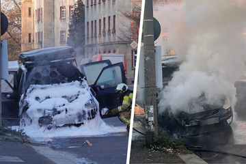 Dresden: Brandstiftung in der Leipziger Vorstadt? Feuerwehr muss drei Fahrzeuge löschen