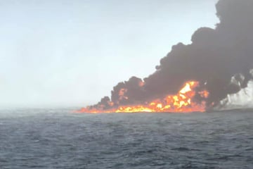 Inferno nach Schiffskollision in der Nordsee: Tanker hatte Kampfjet-Treibstoff geladen