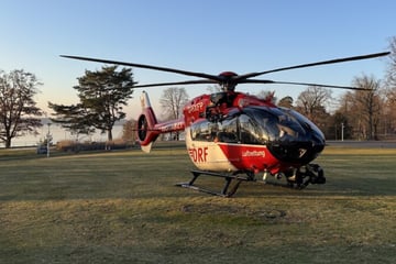 Berlin: Hubschraubereinsatz am Wannsee: Mann bricht ins Eis ein und wird schwer verletzt