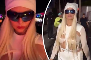 Heidi Klum: Heidi Klum versteckt sich unter XXL-Perücke