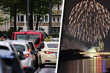 Comeback der "Kölner Lichter": Verkehrschaos in der Innenstadt - zahlreiche Straßen gesperrt