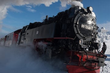 Angekündigter Schneesturm: Harzer Schmalspurbahnen stellen Verkehr ein