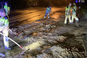 Dresden: Starkregen zieht über Dresden hinweg: Feuerwehr muss Straßen von Geröll befreien