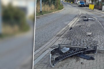 Fast vier Promille! Audi-Fahrerin pflügt über Verkehrsinsel und räumt Mülltonnen ab
