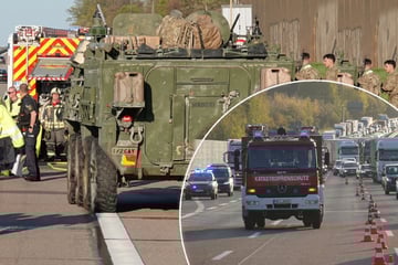 Unfall A4: Panzer fängt Feuer: Langer Stau auf A4 in Richtung Dresden