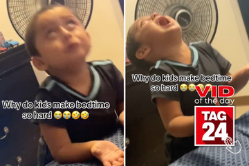 Viral Video of the Day for September 29, 2023: Little boy's hilarious bedtime meltdown goes viral on TikTok