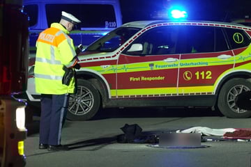 Großeinsatz in Unterhaching: Mann von Auto überfahren und schwer verletzt