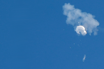 US shoots down suspected Chinese spy balloon off the Carolina coast