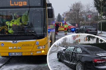 Audi schleudert gegen Linienbus: Unfallverursacher begeht Fahrerflucht!