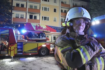 Feuer-Drama in der Platte: Frau und Kätzchen aus drittem Stock gerettet