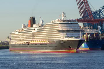 Königlicher Besuch: Luxusschiff "Queen Anne" startet Weltreise in Hamburg