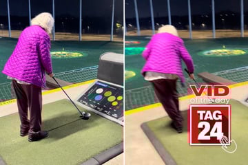 Viral Video of the Day for February 19, 2026: Grandma nearly tumbles off ledge at Topgolf in chaotic first visit