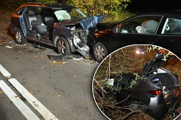 Schwerer Unfall im Westen Leipzigs: Autos krachen frontal zusammen - vier Verletzte
