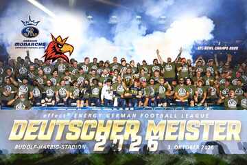 Dresdens Traum wird wahr: Monarchs entthronen Royals im dritten Anlauf und gewinnen GFL Bowl 2026!