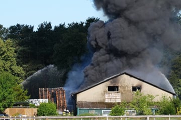 Großbrand im Norden! Lagerhalle in Flammen, Warnung an Anwohner