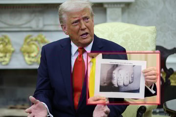Trump melts down at reporter over fake tattoo photo of wrongly deported Abrego Garcia