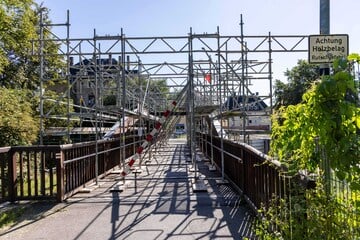 Baustellen Chemnitz: Chemnitz: Diese Fußgängerbrücke bleibt einige Wochen gesperrt
