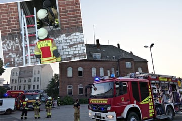 Feuerwehr-Großeinsatz in Wurzen: Dachstuhl steht in Flammen