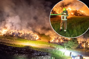 Schon wieder! Hunderte Strohballen in Mittelsachsen abgefackelt