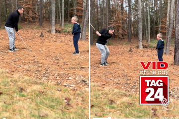 viral videos: Viral Video of the Day for November 29, 2023: Golfer dad to the loose tooth rescue!
