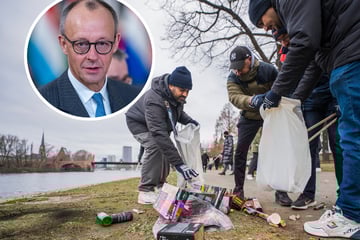 Frankfurt: Fingerzeig an Friedrich Merz: Junge Muslime beim Neujahrsputz in Frankfurt aktiv