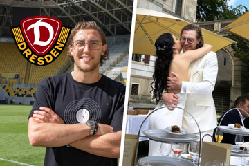 Sie gaben sich in Dresden das Ja-Wort: Ex-Dynamo-Kapitän Hefele hat seine Denise geheiratet!