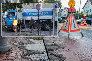 Schon wieder: Wasserrohrbruch im Landkreis Zwickau, Straße muss komplett gesperrt werden
