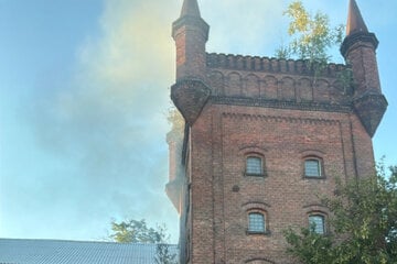 Feuer im Turm: Einsatz auf Gelände der ehemaligen Diamant-Brauerei
