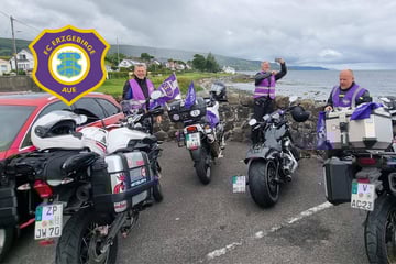 Veilchen-Biker begeistern die nordirische Presse