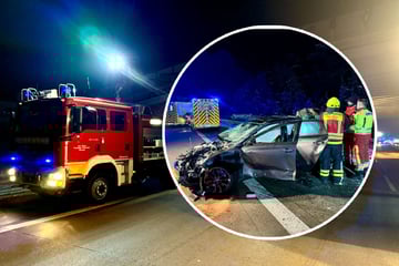 Unfall sorgt für Chaos auf A2: Auto kracht in Laster, drei Verletzte