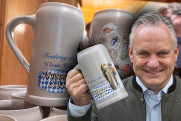 Begehrtes Sammlerobjekt: So sieht der Maßkrug der Wiesnwirte 2025 aus