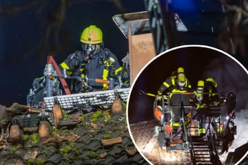 Frankfurt: Dachgeschosswohnung in Frankfurt brennt lichterloh: Feuerwehr rettet Menschen und Tiere