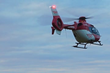 Vehicle leaves the road: 80-year-old seriously injured - air rescue in action