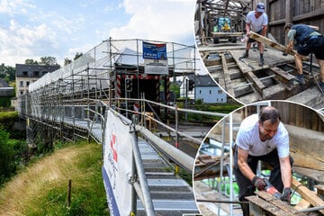 Denkmal bis Jahresende dicht: Historische Holzbrücke in Sachsen wird restauriert
