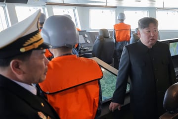 Kim Jong Un oversees North Korean navy cruise missile test