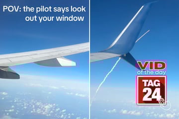 Viral Video of the Day for April 2, 2026: Girl catches Artemis II rocket launch from plane window!