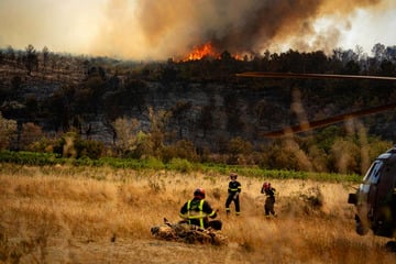 Feuerwehrleute aus Hessen bekämpfen Waldbrände in Frankreich