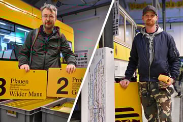 Dresden: Ausverkauf in Trachenberge: Bahn-Fans ganz scharf auf Blinker, Sitze und Schilder