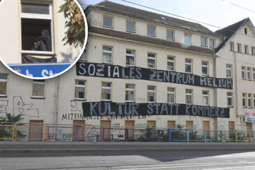 Leipzig: Hausbesetzung im Leipziger Osten beendet: Polizei sichert das Gebäude