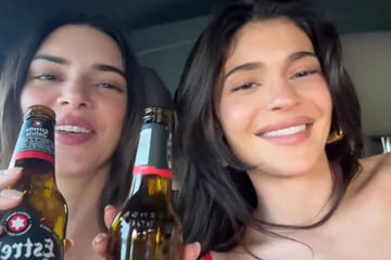 Mit viel Bier: Kylie und Kendall gönnen sich spritzige Autofahrt