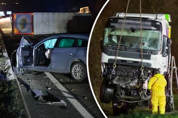 Unfall A46: Gefahrgut-Lkw kippt auf A46 um: Autobahn nach stundenlanger Sperrung wieder frei