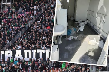 Wut nach Pleite? Gladbach-Randalierer verwüsten Klos in Red Bull Arena