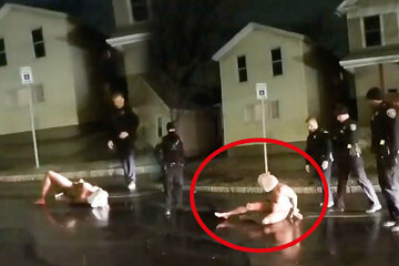 Grausames Video: Polizisten ersticken nackten, unbewaffneten schwarzen Mann!