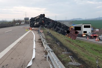 Unfall A71: Schwerer Lkw-Unfall: A71 fast den ganzen Tag voll gesperrt