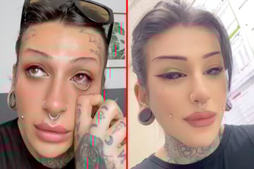 Woman describes horrendous process of getting her eyeballs tattooed black